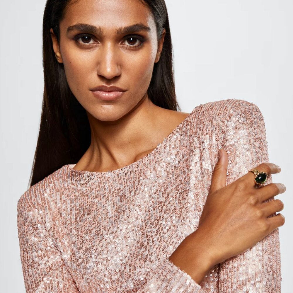 Mango sequin dress - size M - NWT - Picture 8 of 11
